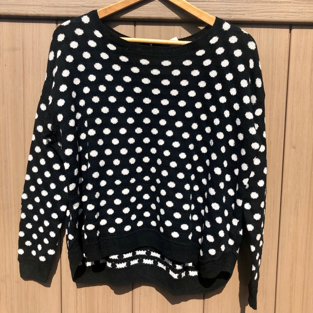 Polka dot sweater